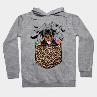 Cute Rottweiler Dog Lover Gift Leopard Rottweiler Halloween Hoodie